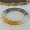 Transparent Purple White Yellow Quartzite Jade Bangle 天山玉手镯 56.3mm 39.75g 9.6 by 9.6mm