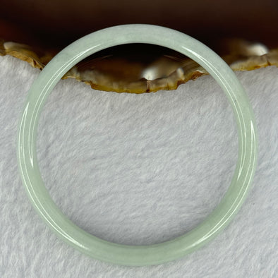 Type A Light Blueish Green Jadeite Bangle 16.42g Internal Diameter 57.9mm 5.6 by 5.8mm (Internal Line)