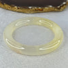 Transparent Yellow to White Quartzite Jade Bangle 天山玉手镯 Internal Diameter 56.9mm 60.55g 11.7 by 11.7mm