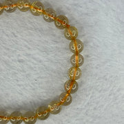 Natural Golden Rutilated Quartz Beads 天然金发水晶手链 13.19g 16cm 7.4mm 27 Beads - Huangs Jadeite and Jewelry Pte Ltd