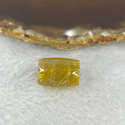 Good Grade Natural Golden Rutilated Quartz Crystal Lulu Tong Barrel 天然金顺发晶水晶露露通桶 
4.68g 16.9 by 12.2mm - Huangs Jadeite and Jewelry Pte Ltd