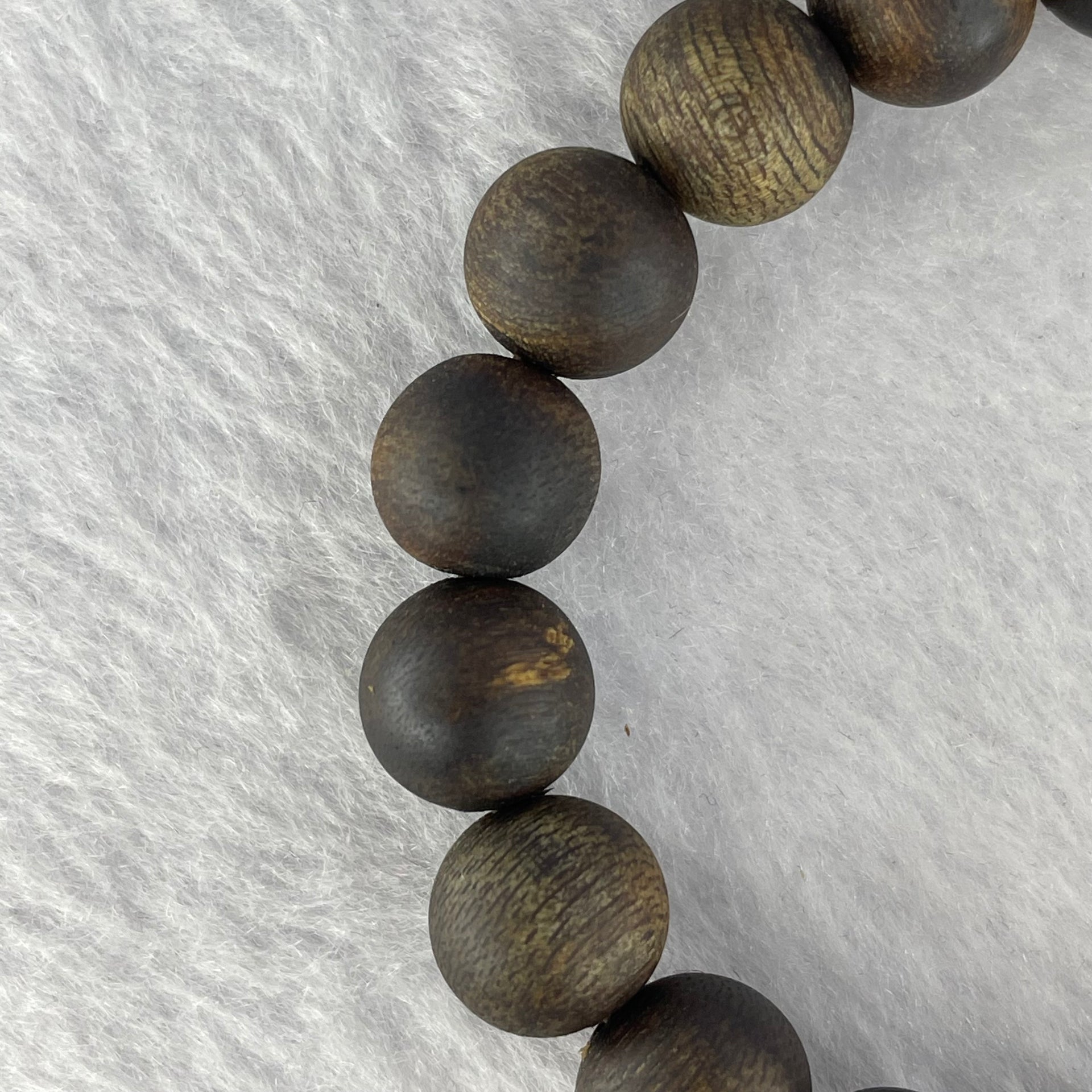 Rare Very Very High End Very Old Wild Vietnam Qi Nan Sinking Type Agarwood Beads Bracelet 罕见非常高端非常古老野生越南奇南沉沉型沉香珠手链 14.86g 17cm 11.2 mm 19 Beads - Huangs Jadeite and Jewelry Pte Ltd