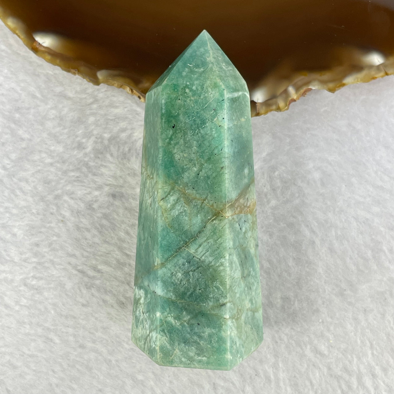 Natural Amazonite Mini Tower Display 119.68g 80.7 by 38.3 by 31.1mm - Huangs Jadeite and Jewelry Pte Ltd