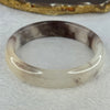 Transparent Grey with Yellow Quartzite Jade Bangle 天山玉手镯 Internal Diameter 62.1mm 46.57mm 14.8 by 7.5mm