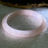 Natural Rose Quartz Bangle 38.01g Internal Diameter 59.9mm 10.3 by 8.5mm