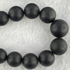 Natural Black Amber Beads Bracelet 天然大黑天翁琥珀项链 31.58g 30cm  7.1 - 14.9mm 51 Beads