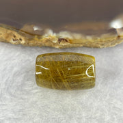 Good Grade Natural Golden Rutilated Quartz Crystal Lulu Tong Barrel 天然金顺发晶水晶露露通桶 
4.90g 18.4 by 12.2mm - Huangs Jadeite and Jewelry Pte Ltd