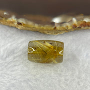 Good Grade Natural Golden Rutilated Quartz Crystal Lulu Tong Barrel 天然金顺发晶水晶露露通桶 
4.02g 16.8 by 11.4mm - Huangs Jadeite and Jewelry Pte Ltd