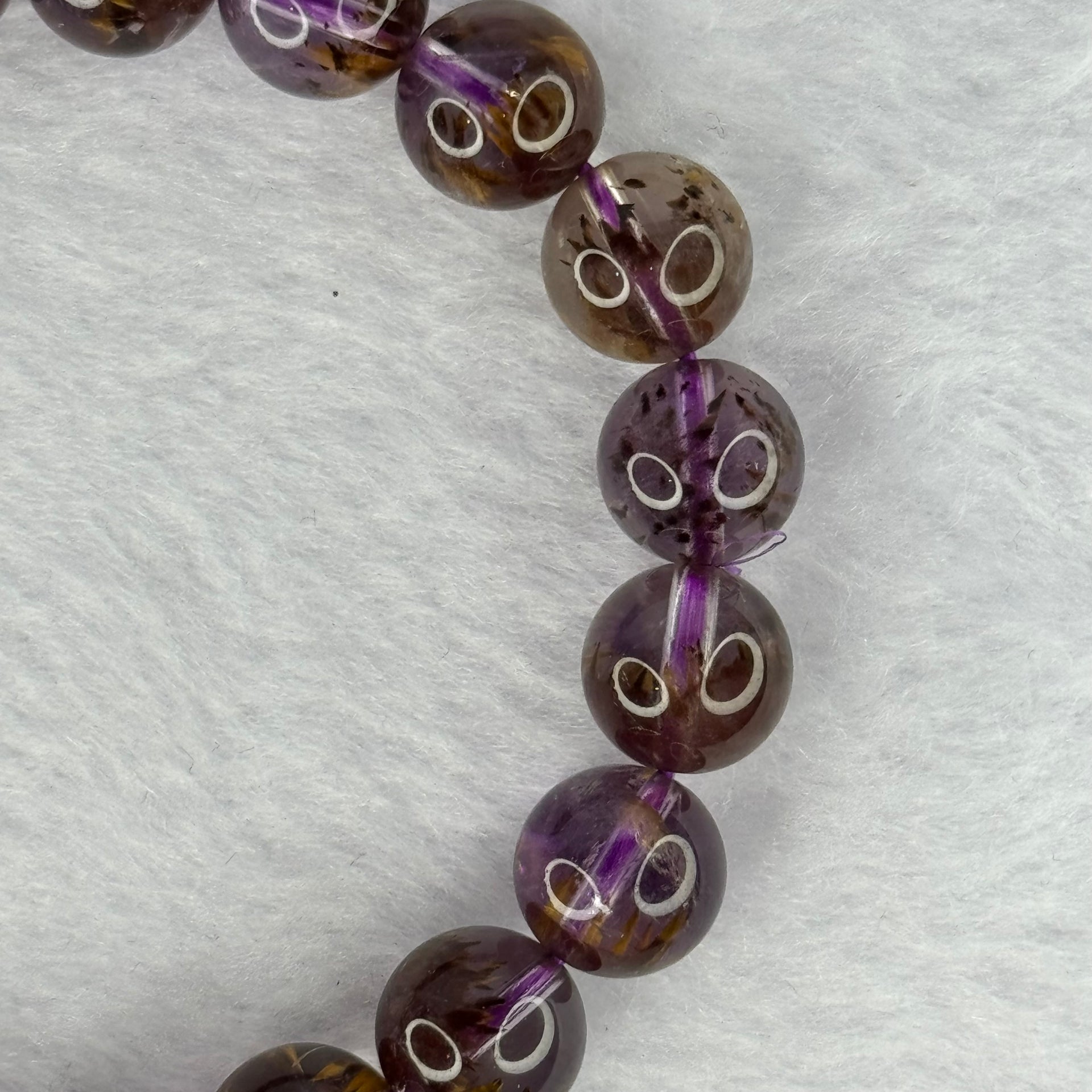 Very Good Grade Natural Auralite 23 Bracelet 天然激光23手链 29.58g 17.5cm 10.4mm 20 Beads - Huangs Jadeite and Jewelry Pte Ltd