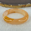 Transparent Peach Yellow Quartzite Jade Bangle 天山水沫玉手镯 43.05g Internal Diameter 48.3mm 13.3 by 9.3mm