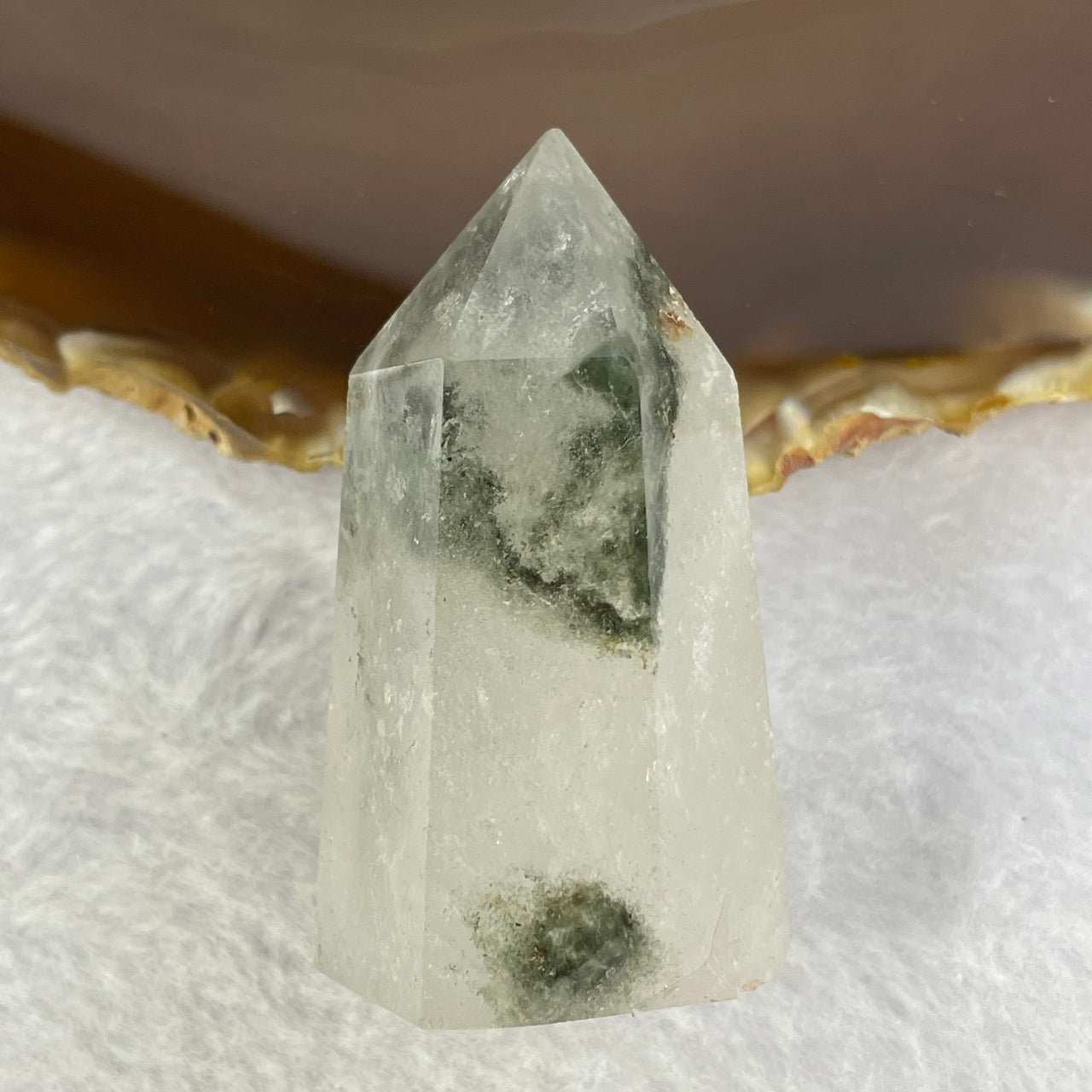 Natural Phantom Quartz Mini Tower Display 55.57g by 53.4 by 30.2 by 26.3mm - Huangs Jadeite and Jewelry Pte Ltd