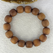 Natural Wild Australian Sandalwood Beads Bracelet 自然野生澳大利亚檀香手链 31.45g 14.6 mm 15 Beads - Huangs Jadeite and Jewelry Pte Ltd