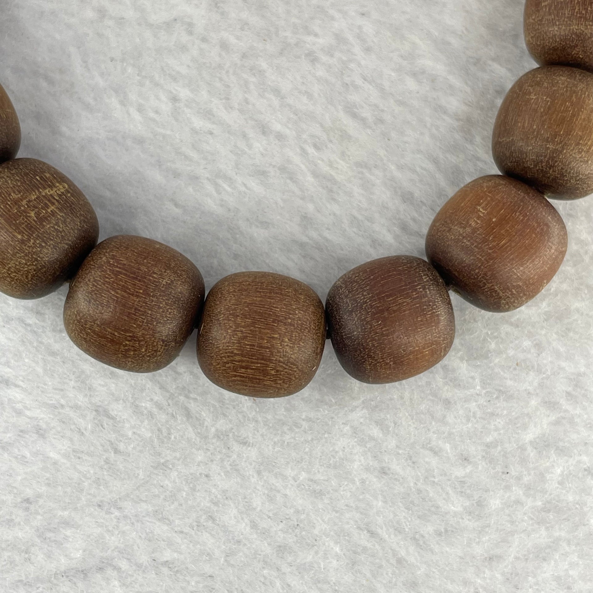 Natural Wild Australian Sandalwood 檀香 Beads Bracelet 21.05g 12.8 mm 17 Beads - Huangs Jadeite and Jewelry Pte Ltd