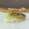 Natural White with Brown Nephrite Bat Pendant 22.86g by 48.3 by 21.3 by 18.6mm - Huangs Jadeite and Jewelry Pte Ltd