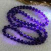 Good Grade Natural Amethyst Necklace 40.42g 54cm 7.3mm 79 Beads