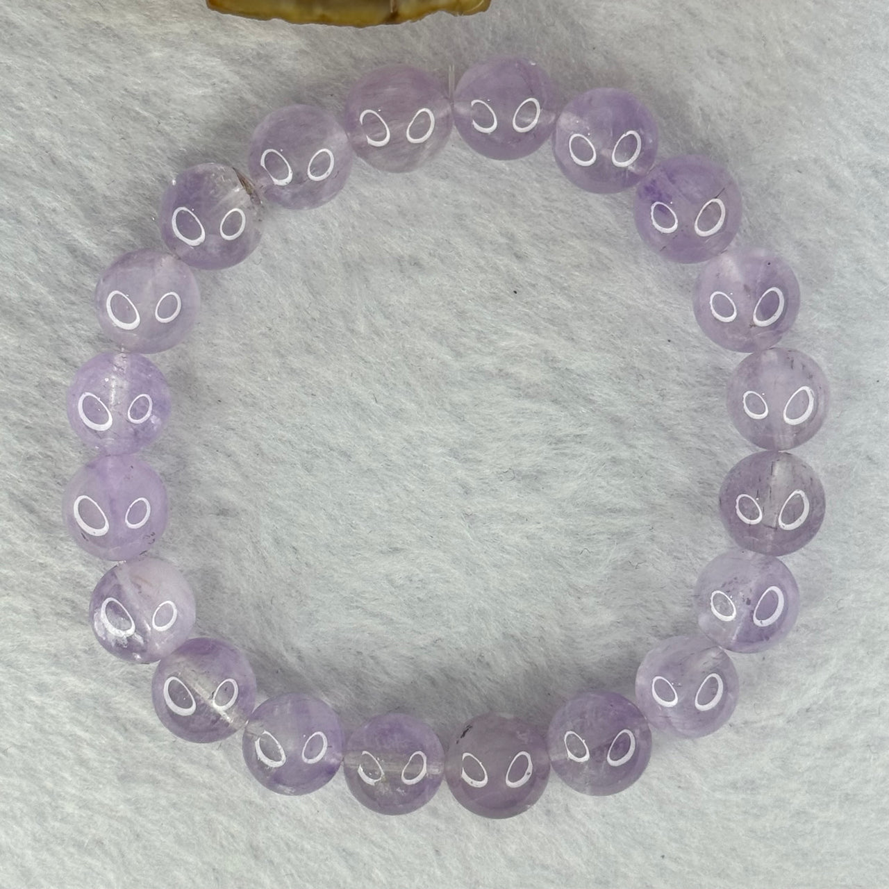 Natural Super 7 Amethyst Beads Bracelet 天然紫超七手链 25.17g 16.5cm 9.8mm 20 Beads - Huangs Jadeite and Jewelry Pte Ltd