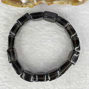 Natural Smoky Quartz Bracelet 21.02g 13cm 10.4 by 9.7 by 6.6 by 15 pcs - Huangs Jadeite and Jewelry Pte Ltd