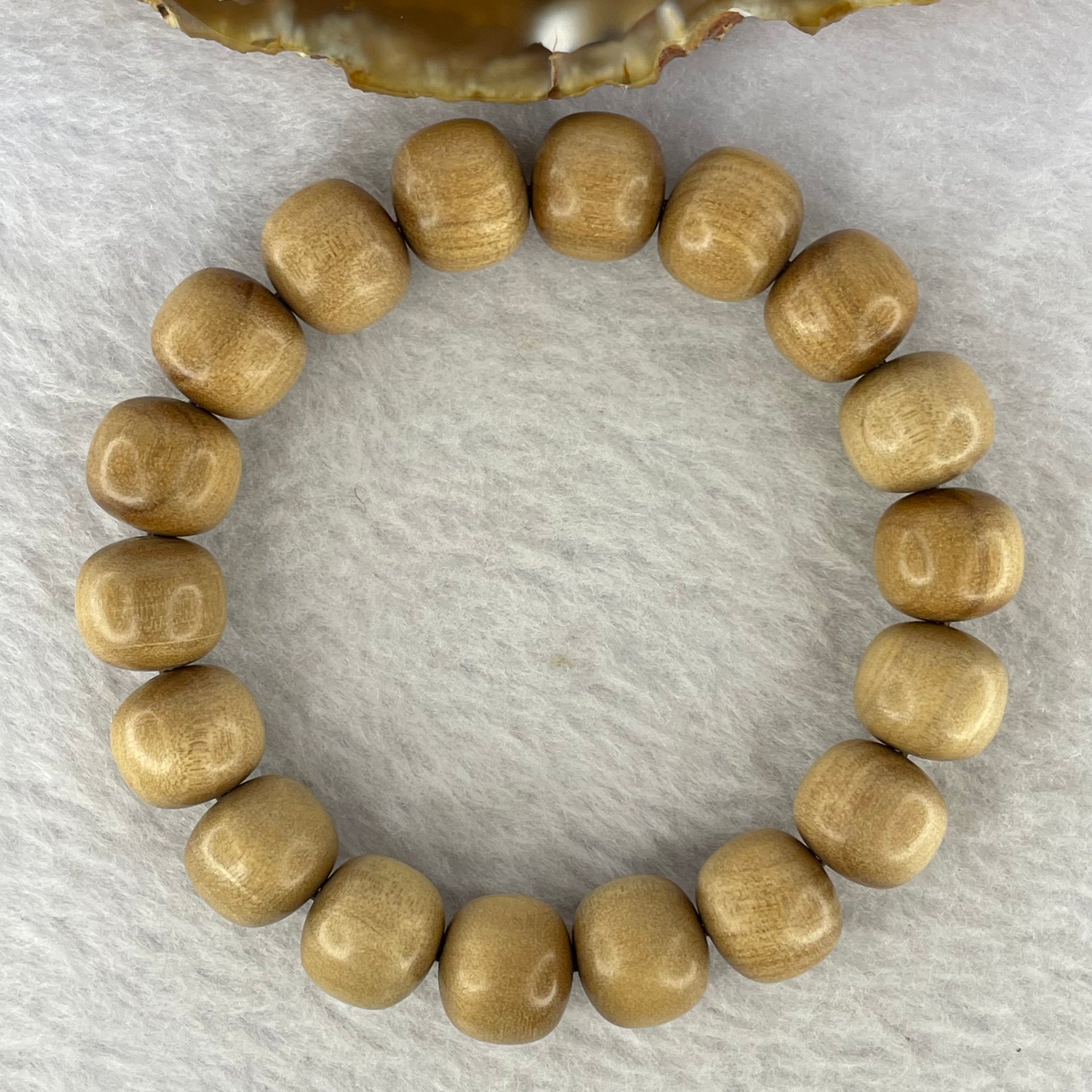 Natural Wild Old India Sandalwood Bracelet 老山檀手链  14.57g 12.4 mm 18 Beads - Huangs Jadeite and Jewelry Pte Ltd