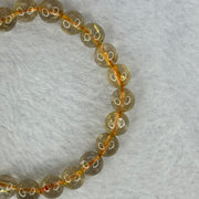 Natural Golden Rutilated Quartz Beads 天然金发水晶手链 14.86g 15cm 7.8mm 24 Beads - Huangs Jadeite and Jewelry Pte Ltd