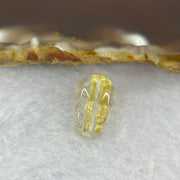 Good Grade Natural Golden Shun Fa Rutilated Quartz Pixiu Charm for Bracelet 天然金顺发水晶貔貅 1.94g 15.0 by 9.6 by 7.8mm - Huangs Jadeite and Jewelry Pte Ltd