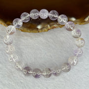 Natural Super 7 Amethyst Beads Bracelet 天然紫超七手链 22.12g 16cm 9.4mm 21 Beads - Huangs Jadeite and Jewelry Pte Ltd