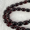 Natural Blood Red Amber Beads Bracelet 天然血珀手链 27.99g 48cm 7.3-11.5mm 43 Beads