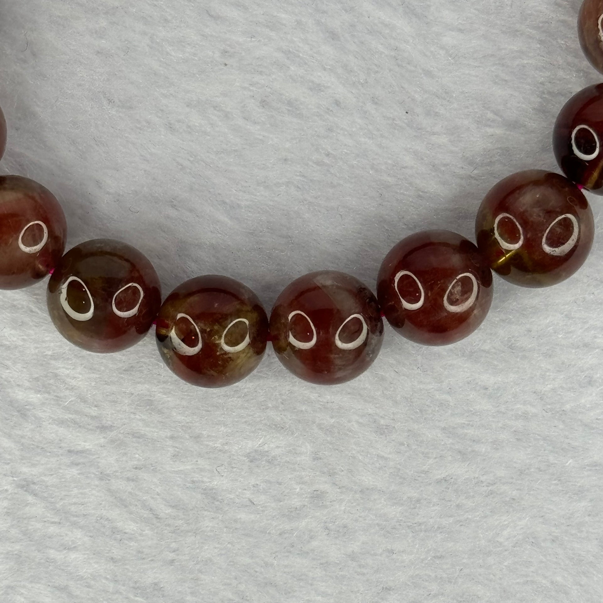 Above Average Natural Auralite 23 Bracelet 天然激光23手链 32.09g 17.5cm 10.9mm 19 Beads - Huangs Jadeite and Jewelry Pte Ltd