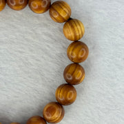 Natural Old Yabai Thuja Wood Beads Bracelet 老树崖柏手链 9.88g 16.5cm 10.2mm 19 Beads - Huangs Jadeite and Jewelry Pte Ltd