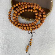 Natural High Oil Yabai Wood 高油崖柏 Beads Necklace 63.26g 10.2mm 111 Beads / 7.8 mm 6 Beads - Huangs Jadeite and Jewelry Pte Ltd