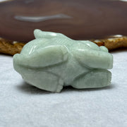 Type A Green Jadeite Rabbit Mini Display 122.06g 60.4 by 29.2 by 38.4mm - Huangs Jadeite and Jewelry Pte Ltd