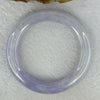 Type A Faint Lavender with Bright Lavender and Brownish Orange Jadeite Bangle 58.04g 290.29cts Internal Diameter 54.5mm 10.5 by 10.5 With NGI Cert No 32880442 (Slight Internal Line)