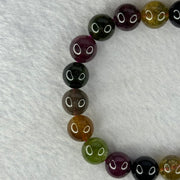 Good Grade Natural Tourmaline Beads Bracelet 好的天然碧玺珠手链 28.66g 16.5cm 9.9mm 20 Beads - Huangs Jadeite and Jewelry Pte Ltd