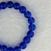 Blue Luili Bracelet 24.42g 16.5cm 10.2mm 21 Beads - Huangs Jadeite and Jewelry Pte Ltd