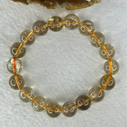 Natural Golden Rutilated Quartz Beads 天然金发水晶手链 39.06g 18cm 11.8mm 18 Beads - Huangs Jadeite and Jewelry Pte Ltd