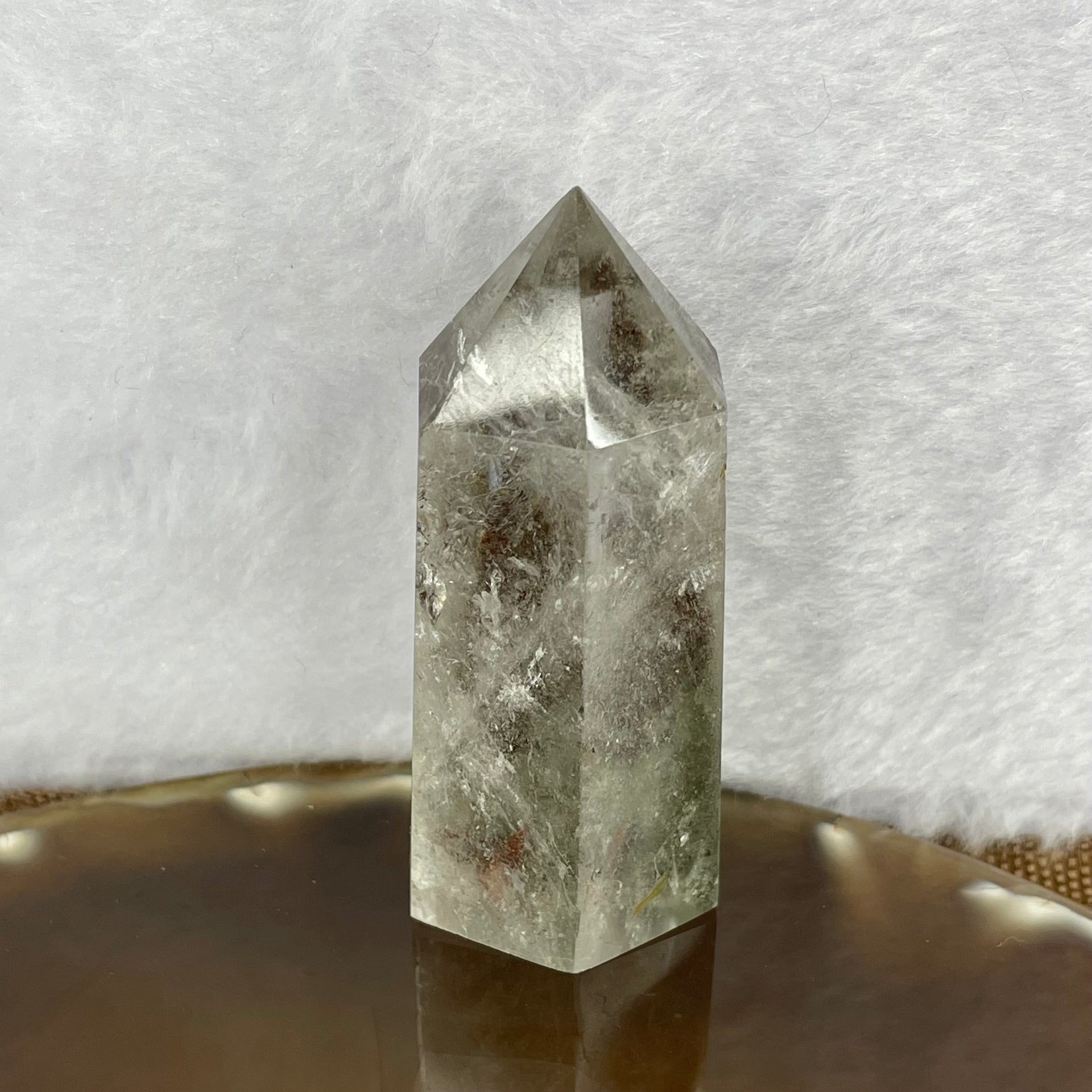 Natural Phantom Quartz Mini Tower Display 49.28g 56.3 by 26.7 by 21.6mm - Huangs Jadeite and Jewelry Pte Ltd