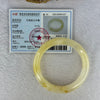 Transparent Yellow White Orange Quartzite Jade Bangle 天山玉手镯 Internal Diameter 53.5mm 48.52g 13.3 by 8.8mm