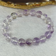 Natural Super 7 Amethyst Beads Bracelet 天然紫超七手链 24.84g 16.5cm 9.9mm 20 Beads - Huangs Jadeite and Jewelry Pte Ltd