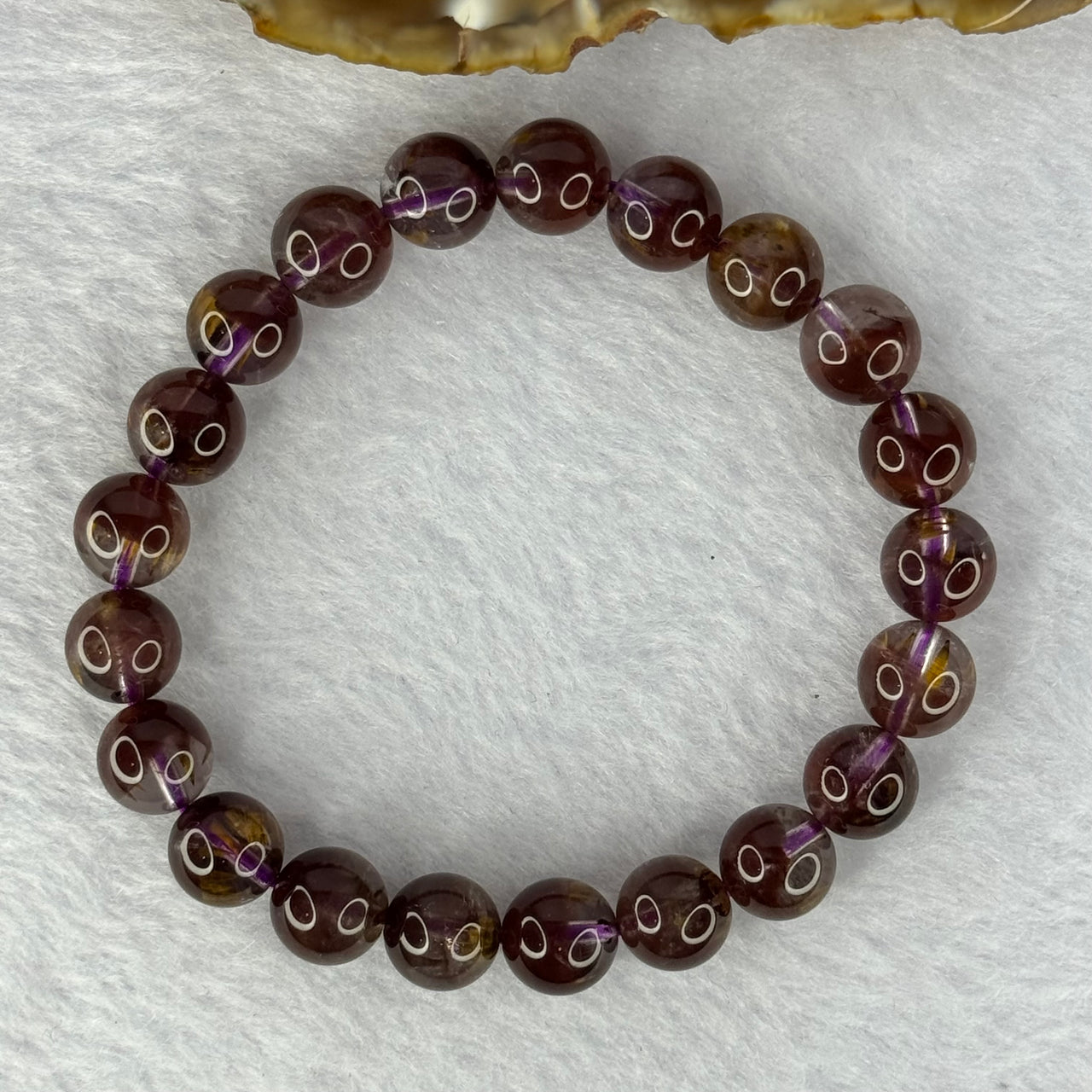 Very Good Grade Natural Auralite 23 Bracelet 天然激光23手链 24.96g 17cm 9.5mm 21 Beads - Huangs Jadeite and Jewelry Pte Ltd