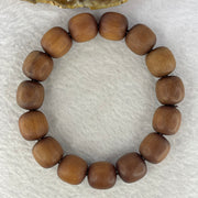 Natural Wild Australian Sandalwood Beads Bracelet 自然野生澳大利亚檀香手链 31.45g 14.6 mm 15 Beads - Huangs Jadeite and Jewelry Pte Ltd