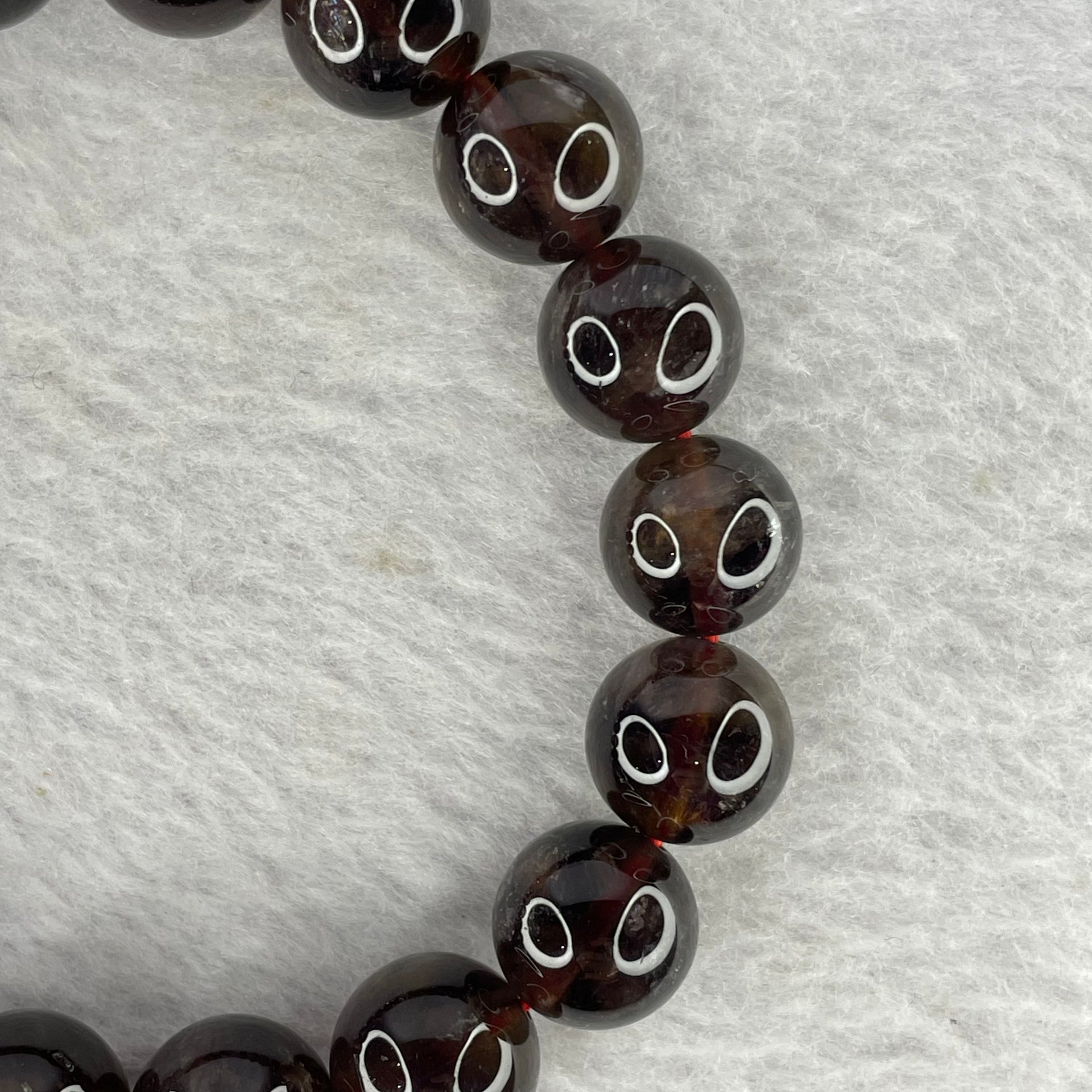 Natural Auralite Crystal Bracelet 极光手链 41.17g 12.1 mm 18 Beads - Huangs Jadeite and Jewelry Pte Ltd