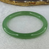 Transparent Green Quartzite Jade Bangle 天山玉手镯 Internal Diameter 59.5mm 27.39g 8.3 by 8.3mm