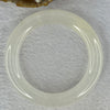 Transparent to White Quartzite Jade Bangle 天山玉手镯 Internal Diameter 57.0mm 66.19g 12.7 by 11.8mm