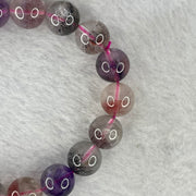 Above Average Grade Natural Super 7 Crystal Beads Bracelet 天然超级七水晶珠手链 39.04g 18cm 11.8mm 18 Beads - Huangs Jadeite and Jewelry Pte Ltd