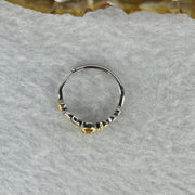 Natural Citrine in 925 Sliver Ring (Adjustable Size) 925银天然黄水晶戒指 2.03g 4.5 by 3.8 by 2.7mm - Huangs Jadeite and Jewelry Pte Ltd