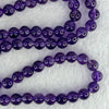 Good Grade Natural Amethyst Necklace 46.46g 52cm 7.7mm 75 Beads