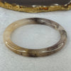 Transparent Purple Peach Yellow Quartzite Jade Bangle 天山水沫玉手镯 Inner Diameter 59.6mm 29.96g 8.4 by 8.4mm