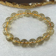 Natural Golden Rutilated Quartz Beads 天然金发水晶手链 42.73g 18cm 12.4mm 17 Beads - Huangs Jadeite and Jewelry Pte Ltd