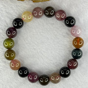 Good Grade Natural Tourmaline Beads Bracelet 好的天然碧玺珠手链 32.43g 16.5cm 10.4mm 19 Beads - Huangs Jadeite and Jewelry Pte Ltd