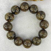 Natural Wild Cambodian Agarwood Beads Bracelet 天然野生柬埔寨沉香珠手链 55.0g 20cm 20.6 mm 12 Beads - Huangs Jadeite and Jewelry Pte Ltd