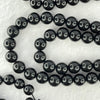 Natural Black Amber Beads Necklace 天然黑琥珀项链 39.36g 88cm 13.0mm 1 Bead 10mm 1 Bead 8.7mm 108 Beads